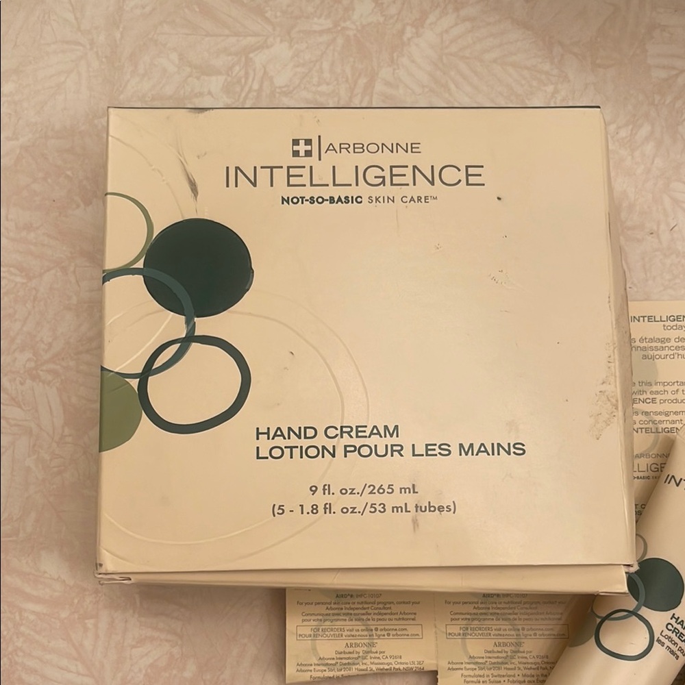Arbonne Intelligence Hand Cream -Pack of 5 - Picture 2 of 8